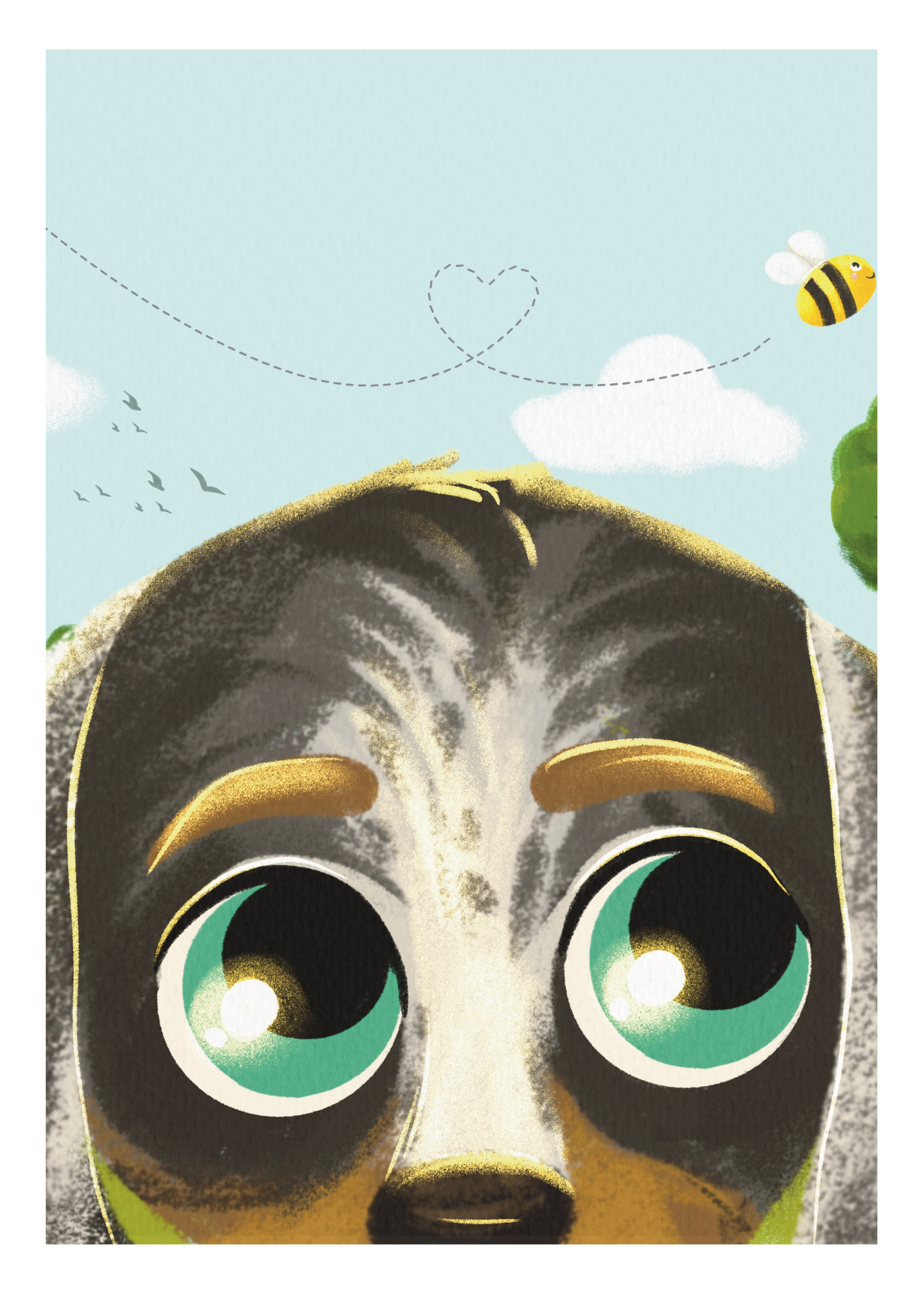Louie Bean Art Print — Eye See Trouble