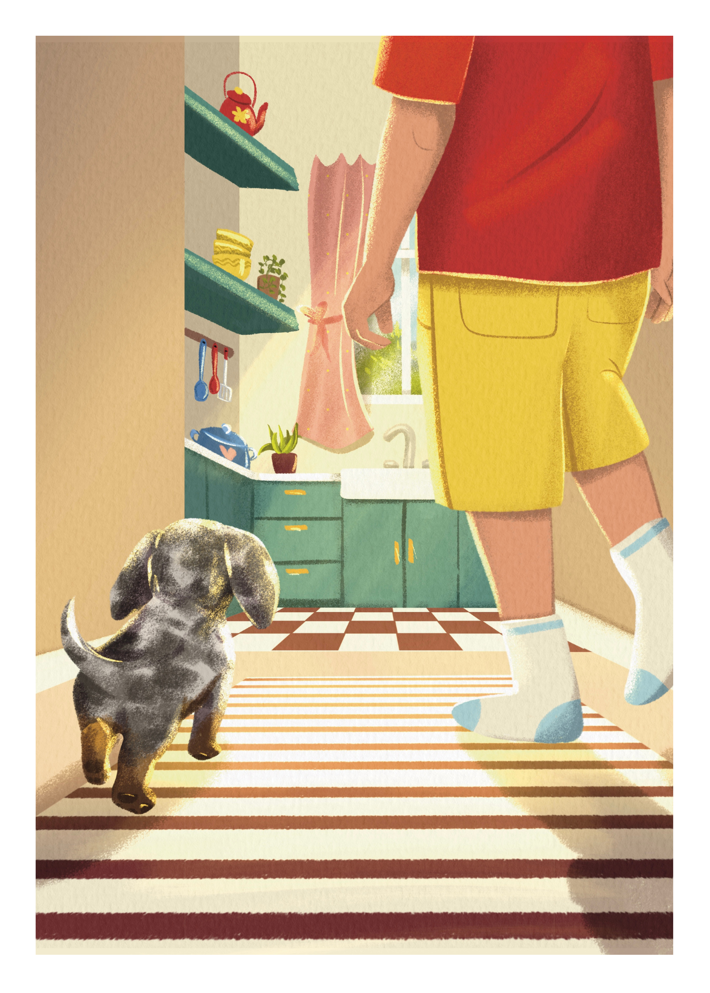 Louie Bean Art Print — Follow the Leader